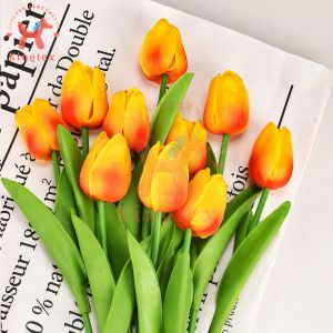 1Pc Tulip Artificial flower fake Flowers wedding home Ornaments Decorative party decoration kingtex party needs