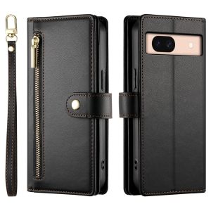 For Google Pixel 9 9A 9 Pro XL / Pixel 8 8A 8 Pro / Pixel 7 7A 7 Pro / Pixel 6 6A 6 Pro Magnetic Leather Wallet 9 Card Slot Flip Cover Casing