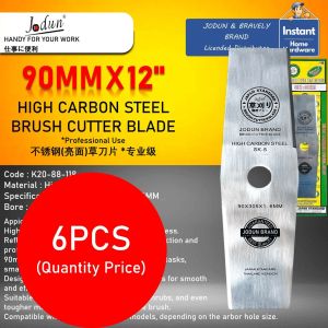 JODUN 90MM X 12" (BILAH MESIN POTONG RUMPUT) High Carbon Steel Brush Cutter Blade For All Generation Brush Cutter (Thai Version) (100% Original)