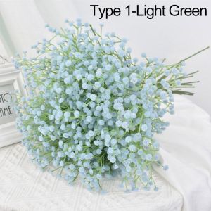ALLLUCK Bridal Bouquet Party Supplies Home Decoration 108Heads Artificial Gypsophila Fake Plants Floral Arrangement lifelike Baby Breath
