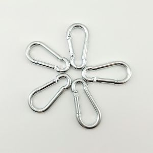 Set 10 Móc Khóa Carabiner Chữ D Mini Bằng Hợp Kim Nhôm Tiện Dụng Khi Đi Cắm Trại