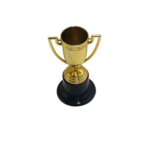 10pcs Gold Plastic Trophies for Kids 4 Inch Mini Trophies for Sports Party Favors