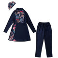 Muslimah Swimwear Women Muslimah Swimming Suit Ladies Traditional Fashion Full Body Swimwear Swimsuit Swim Wear 3 Pieces Set. 