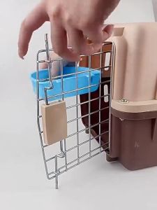 Pet Bowl Hanging Feeding Bowl Cage Bowl Fixed Food Water Dog Cat Rabbit Durable Easy Install