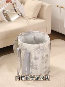 【Ready Stock】 Thick High Heat-Resistant Foldable Foot Soaking Tub Reaching Up to Calf – Portable for Home Travel Umrah Relieves Wind Tiredness and Foot Fatigue