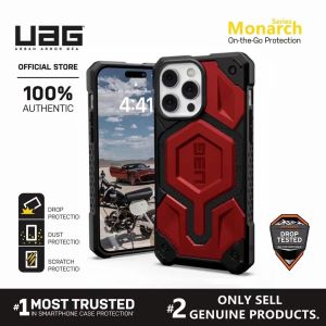 UAG Monarch Pro Series with MagSafe Case for iPhone 15 Pro Max / iPhone 15 Plus / iPhone 15 Pro Phone Case Built-in Magnet Compatible with MagSafe Charging Rugged Shockproof Dropproof Premium Protective Cover | Authentic Original