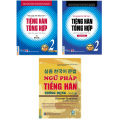 Sách - Combo Giáo Trình Tiếng Hàn Tổng Hợp Sơ Cấp 2 Bản Mới In Màu Và Ngữ Pháp Tiếng Hàn.
