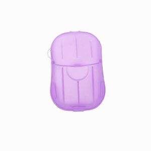 Disposable Soap Paper Mini Outdoor Travel Soap Paper Washing Hand Bath Clean Scented Slice Sheets Disposable Boxe Soap Portable Mini Paper Soap
