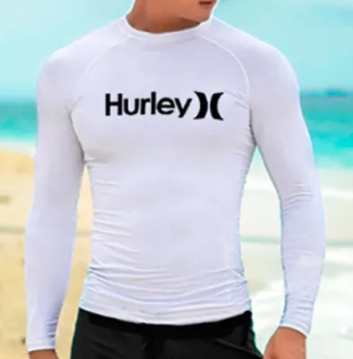 Mens Sun Protection Long Sleeve Swim Shirts UPF 50+ Loose Fit Rash Guards Fishing Quick Dry Clothing