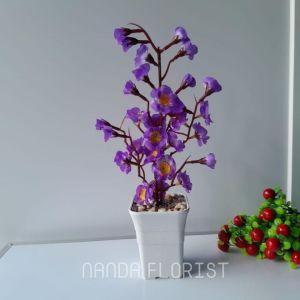 Azgalery PBP15 / Pot Bunga Hias Plastik tanaman Palsu Bonsai Dekorasi Rumah Artificial pot plastik