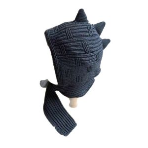 FLYING 2-in-1 Childrens Hooded Scarf Thickened Windproof Winter Kids Hat Cute Soft Kids Neck Warmer for Boys Girls