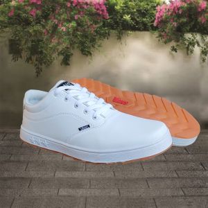Sepatu Putih Cowo Sneakers Pria Terbaru Sneaker Cowok Keren Buat Gaya Kerja Full White Gum