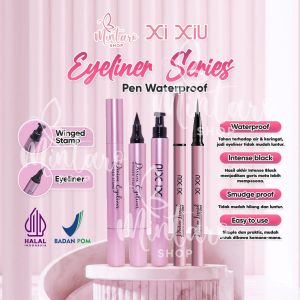 Xi Xiu Divine Liquid Eyeliner Pen Waterproof - Xixiu Divine Liquid Eyeliner Pen With Stamp Black - XiXiu Eyeliner