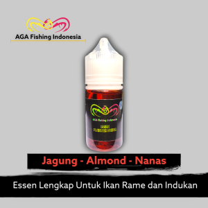AGA Essen Oplosan Aroma Jagung Almond Nanas Umpan Pancing Semua Jenis Ikan 15ml 30 ml