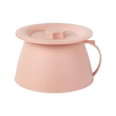 TASTY ZONE Thickened Chamber Pot 1.5L Leak-Proof Spittoon Sanitary with Lid Bedpan Camping