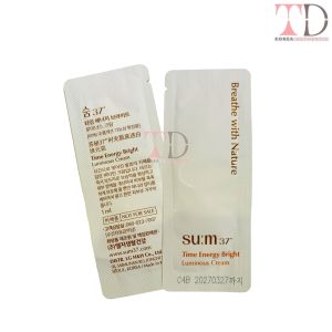 NEW Gói Kem dưỡng Su:m37 Time Energy Bright Luminous Cream trắng sáng giảm thâm nám da