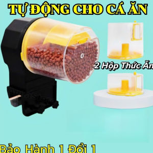 Máy cho Cá Ăn Tự Động 2 chế độ hẹn giờ 12/24h tiện lợi khi đi du lịch dài ngày
