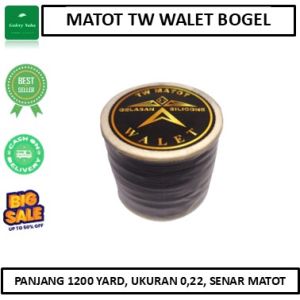 Gelasan Matot TW Walet Bogel Klos Kecil Senar Mati Panjang 1200 Yard Main Tarik Jepret