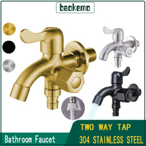 304 Stainless Steel Double Tap Multifunctional Stainless Steel Tap Two Way Tap