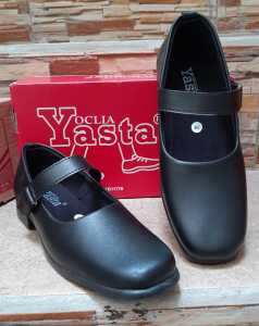Promo 8.8 Oclia Yasta Sepatu Sekolah Hitam Formal Wanita Paskib Premum PBL 03 Hitam Hak Tahu 3 Cm