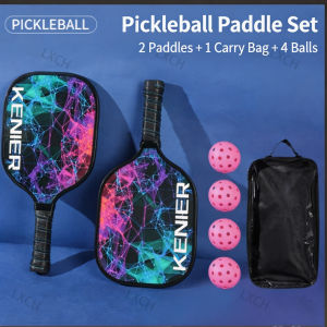 COD USAPA Pickleball Paddles Set Beginner Friendly Pickleball Paddle Complete Set Ultralight Fiberglass with Storage Bag & Balls