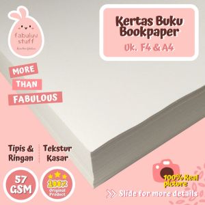 (ISI 10) Kertas Paper Book 57 gsm A4 F4