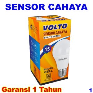 Lampu Sensor Cahaya Otomatis Malam Siang Led Bohlam Light Sensor Rumah Cahaya Putih 12w 12 Watt E27