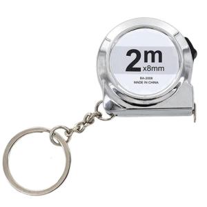 Portable 43mm Miniature Tape Measure 2M Length Keyring Tool for Crafting Household Vehicle Repair Accurate Measurements