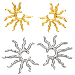 Phong Cách Cổ Điển Sunbursts Bông Tai Vàng Hình Học Bông tai thả Di Động Cho Các Bên Nguồn Cung Cấp Và Trang Phục Giản Dị