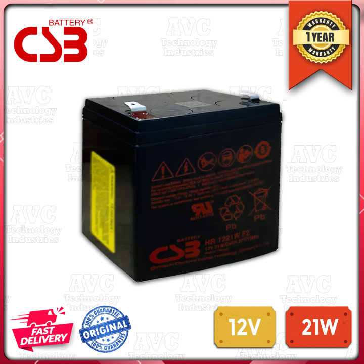 Mighty Max 12V 5Ah SLA Battery (6 Pack) – F2 Terminal Replacement For CSB HR1221WF2, Sealed Lead Acid