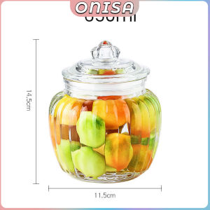 Onisa Glass Sealed Cans Food Storage Jar Spice Bottle Storage Transparent Large Capacity Jar Bottle