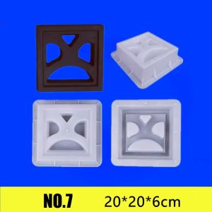 JKDESIGN Plastic Hollow Brick Mold Square 20206cm Wall Brick Mould Garden Building Furnish 3D Carving Cement Antique Brick Mold Cement Antique Window