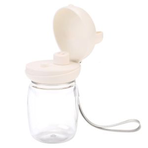 OUTOPEN 350ml Pet Water Bottle Foldable Leakproof Pet Feeding Bowl Dog Supplies with Lanyard Pet Drinking Cup for Dogs Cat