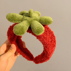 ที่คาดผมขนนุ่มน่ารักสไตล์เกาหลีสำหรับผู้หญิง ผ้าคาดผมขนแกะล้างหน้า เครื่องประดับผม