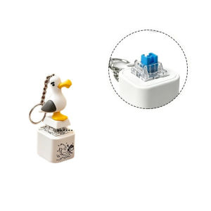 Seagull Sound Keychain Light Up Electronic Pendant Voice Toy Stress Relief Key Ring Bag Charm Gift