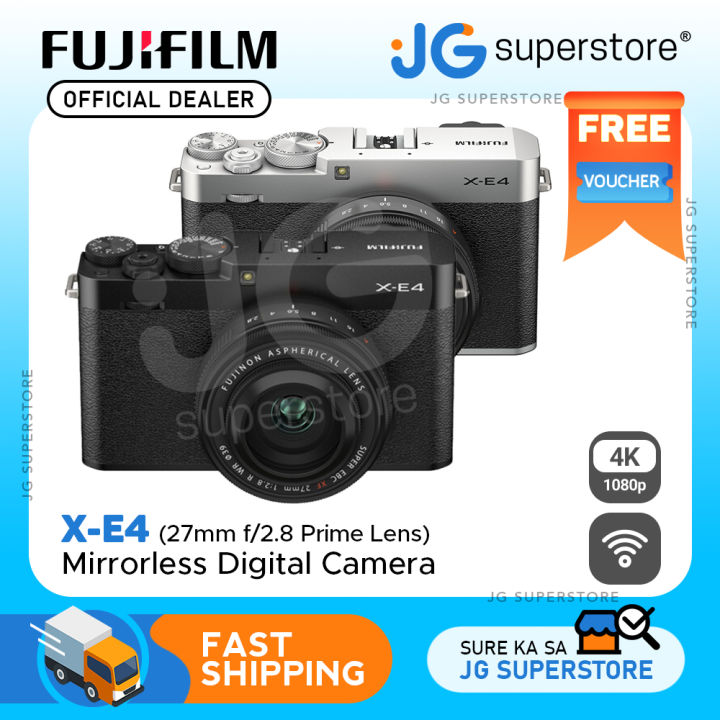 FUJIFILM XE4 Mirrorless Digital Camera with 27mm f/2.8 Lens (Black