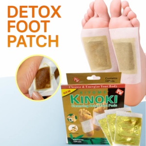 Kinoki Detox Foot Pads Organic Herbal Cleansing Patches Wormwood & Ginger Formula for Slimming Stress Relief & Better Sleep Foot Care Stickers