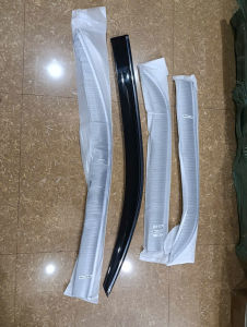 Vè Che Mưa Chỉ Mạ Cho Xe Chevrolet Matiz 3 Spark 2007-2012 Nhựa ABS Đen Chuẩn Form 4 Cửa
