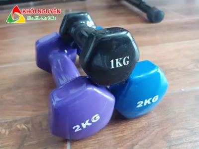 Tạ tay bọc cao su cao cấp loại 1kg 2kg3kg 4kg 5kg