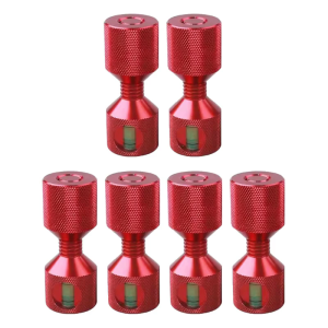 Double Hole Flange Locators Pin with Integrated Level Indicators & Lightweight Aluminum Construction for Mechanical Work