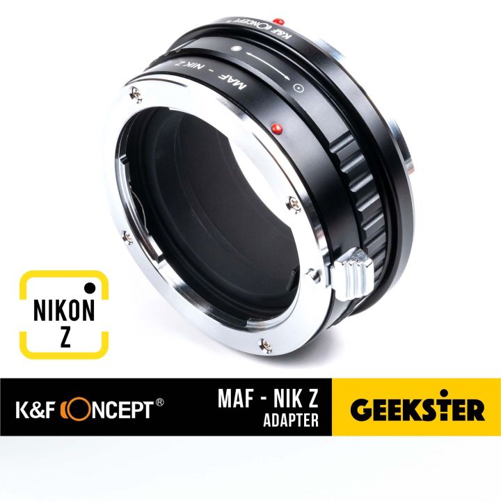 K&F MAF-NIKON Z Adapter แปลงเลนส์ Minolta AF Minolta A เพื่อใส่กล้อง  NikonZ Lens mount adapter MAF Mount For NIK Z เมาท์แปลง อแดปเตอร์ 