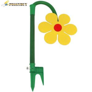 【New Arrival】Crazy Spin Sprinkler Flower Shape Dancing Daisy Sprinklers 720 Rotating Water Spray Toy Garden Decor Irrigation Tool