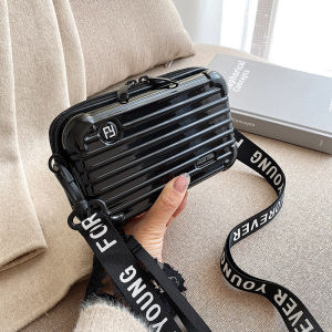 Explosive style 7 inch messenger suitcase hard shell cosmetic bag storage shoulder bag