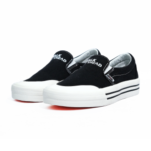 SABA Slip On Uplocgs Black White- Sepatu Sneakers Casual Pria Wanita - UPC 01