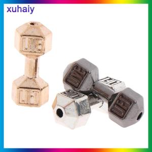 xuhaiy 2pcs 1/12 dollhouse Miniature barbell dumbbells Fitness weights ยิมรุ่นของเล่น