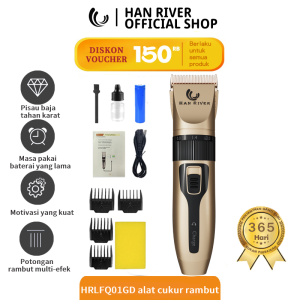 HAN RIVER alat cukur rambut listrik 1 setGaransi 365 hari/bisa COD / hair clipper gold / Cukuran Rambut / Mesin Cukur