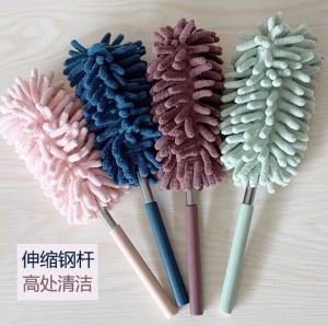 Random Colour 80cm Bendable Chenille Duster Retractable Extendable Brush Penyapu Sawang Habuk Sweeping Mini Microfiber Duster Ceiling Penyapu Siling Feather Microfibre