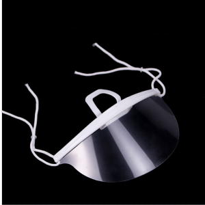 10Pcs Hygiene Safety Face Shield Plastic Visor Protective Fog Anti-Splash Transparent Food Face Shield Catering Waiter Chef Anti-Fog Hygiene Masks