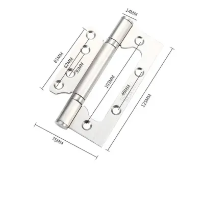 Bản lề âm dương [ bản lề cánh bướm ]inox 304 sử dụng cho các loại cửa đi Dài 100 hoặc 120mm dày 2mm [ Có kèm theo vít vặn ]