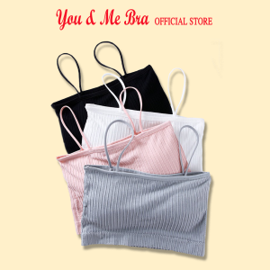 Áo Lót Bra Cotton Gân Tăm 2 Dây - Áo Bra Chất Đẹp Co Giãn Thoải Mái You&Me Bra - 809